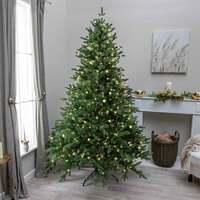 Hardwick Artificial Pre-Lit Green PE/PVC Christmas Tree 6FT, 7FT, 7ft (2.1m)