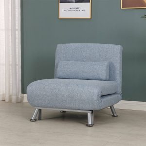 Sofa Chair Lounge Sleeper Bed Blue