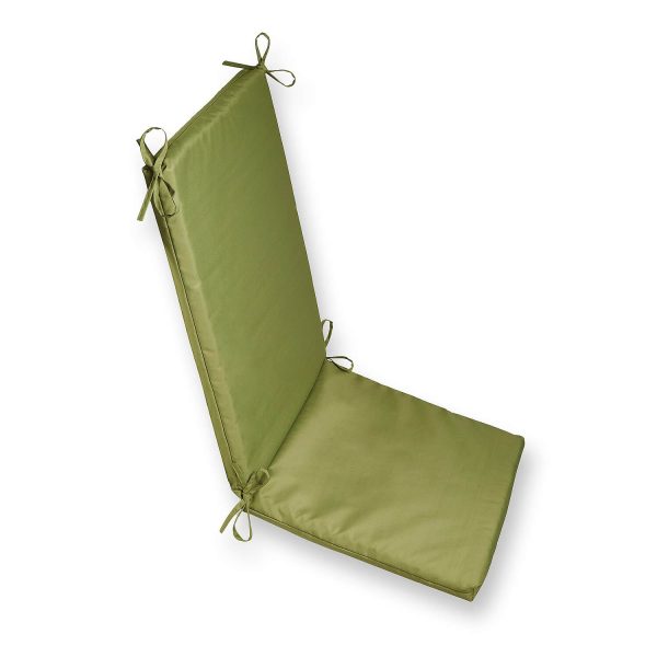 Sun Lounger Cushion Pad, Sage, Water-resistant for Outdoor Use