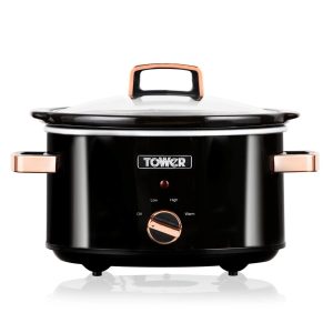 Tower Slow Cooker 3.5L Black Rose Gold