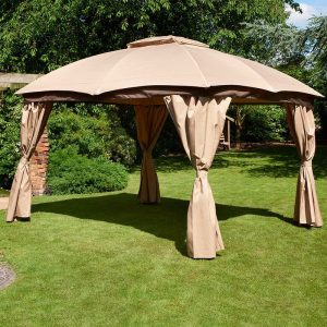 10' x 12' Glendale Rio Mocha Garden Gazebo (3m x 3.65m)