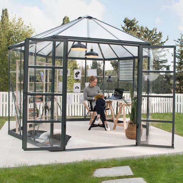 12' x 10' Palram Canopia Oasis Hexagonal Greenhouse (3.63m x 3.16m)