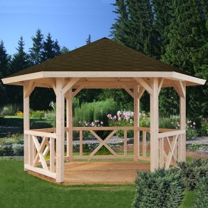 3.3x3.3m (11'x11') Palmako Betty Garden Pavilion - Luxury Gazebo