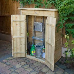 3'6 x 2' Forest Pent Midi Wooden Garden Storage - Outdoor Patio Storage (1m x 0.55m)