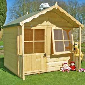 5 x 5 Shire Kitty Childrens/ Kids Wooden Garden Playhouse