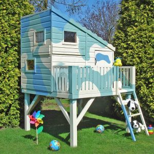 6' x 4' Shire Command Post Kids Wooden Platform Playhouse (1.69m x 2.22m)