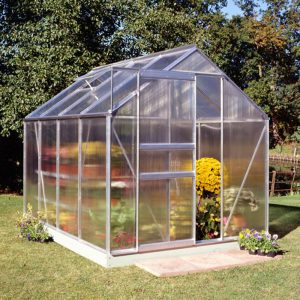 6'x8' Halls Aluminium Frame Polycarbonate Greenhouse (1.92x2.56m)