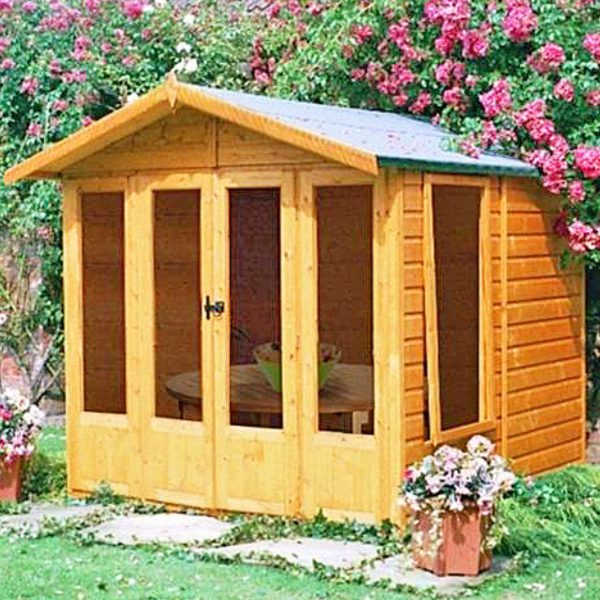 7'3 x 7'11 Shire Parham Wooden Garden Summerhouse