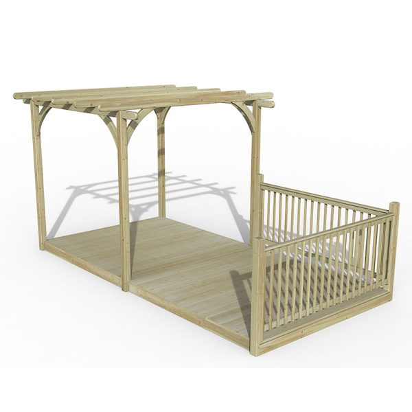 8' x 16' Forest Pergola Deck Kit No. 3 (2.4m x 4.8m)