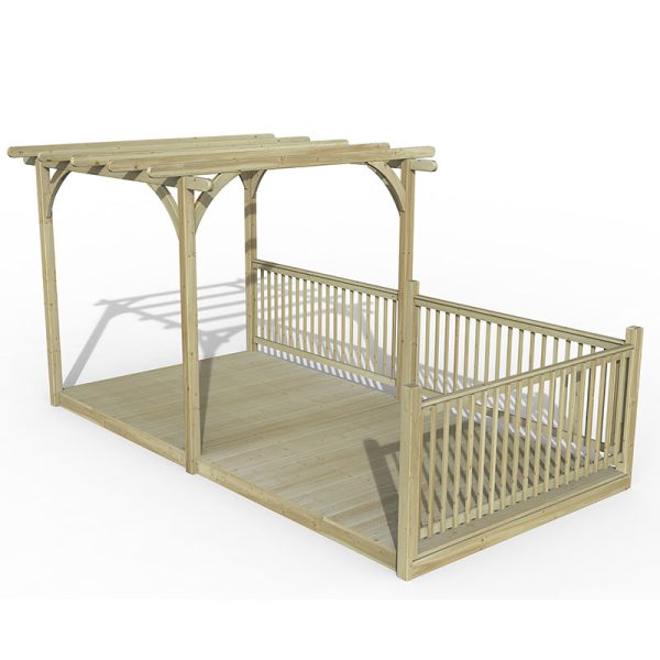 8' x 16' Forest Pergola Deck Kit No. 7 (2.4m x 4.8m)