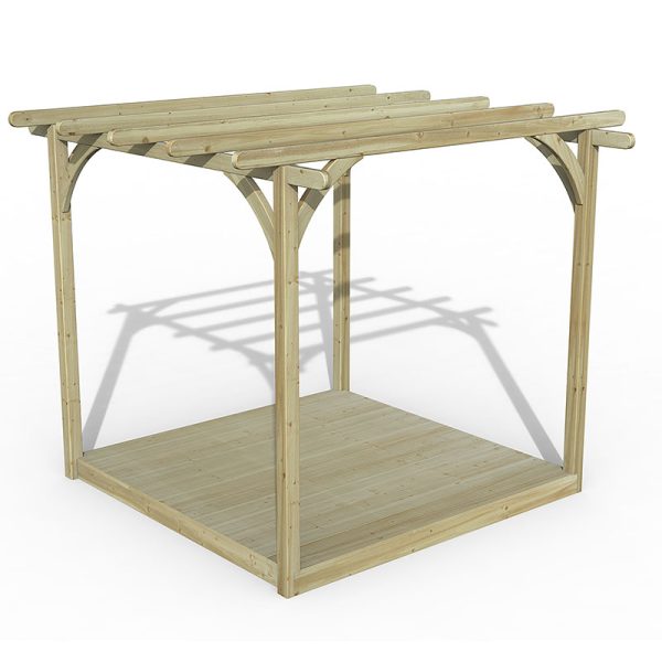 8' x 8' Forest Pergola Deck Kit No. 1 (2.4m x 2.4m)