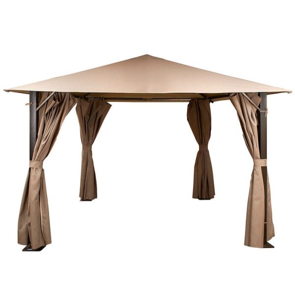 8' x 8' Glendale Venice Heavy Duty Gazebo - Mocha (2.5m x 2.5m)