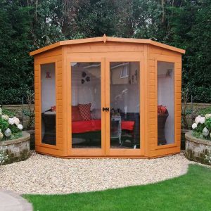 8' x 8' Shire Barclay Corner Wooden Summerhouse