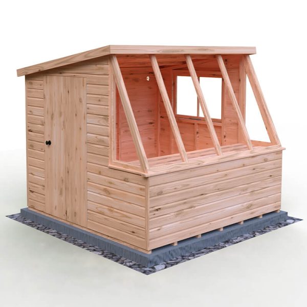 8' x 8' Shire Iceni Pent Potting Shed (2.5m x 2.5m)