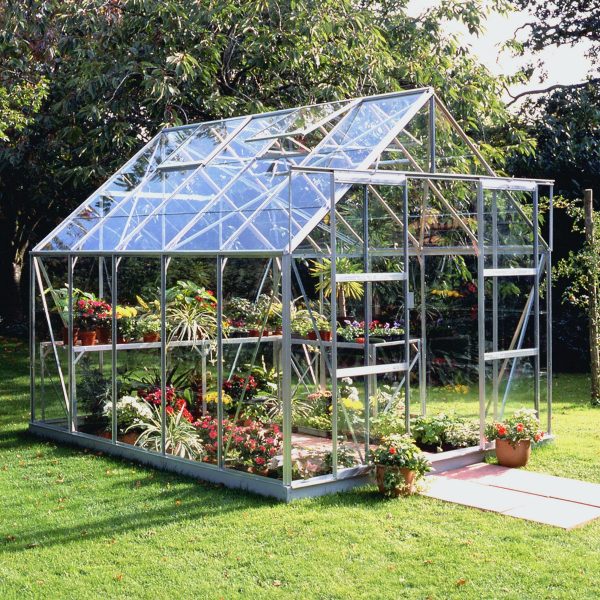 8'6 x 10'7 Green Frame Halls Magnum 810 Greenhouse (2.57 x 3.22m)