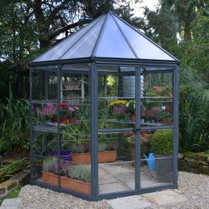 8'x7' (2.4x2.1m) Palram Canopia Oasis Hexagonal Polycarbonate Greenhouse