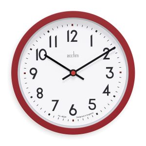 Acctim Elstow Wall Clock Quartz Retro Style Clay 20Cm