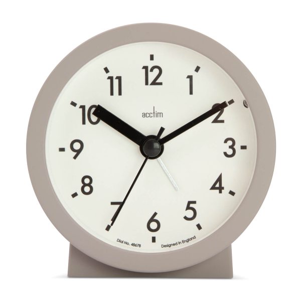 Acctim Gaby Bedside Alarm Clock Mocha