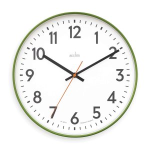 Acctim Hugo Modern Bright 30Cm Wall Clock Grass