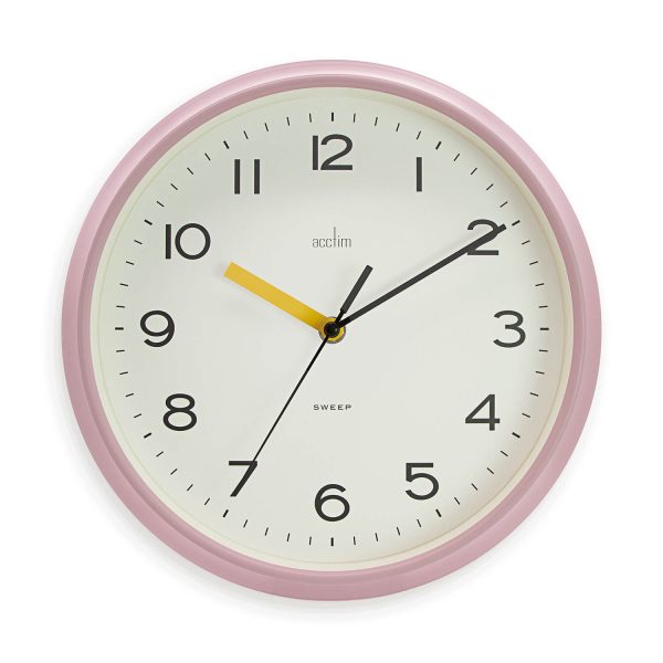 Acctim Rhea Nonticking Wall Clock Dusty Rose 29Cm