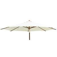 Alexander Rose 3.5m Hardwood Luxury Round Garden Parasol - Ecru