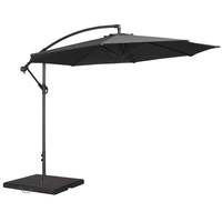 Alexander Rose 3m Cantilever Round Garden Parasol - Charcoal