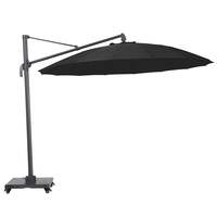 Alexander Rose 3m Cantilever Round Garden Parasol - Charcoal