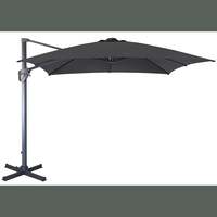 Alexander Rose 3m x 3m Cantilever Square Parasol - Charcoal