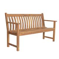 Alexander Rose Albany Broadfield Flat Arm Wooden Garden Bench (5ft)