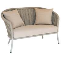 Alexander Rose Cordial Curved Top Lounge Sofa - Beige, Charcoal