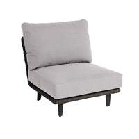 Alexander Rose Outdoor Cordial Luxe Dark Grey Mid Module with Cushion, Niebla