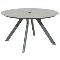 Alexander Rose Outdoor Rimini Round Ceramic Glass Top Table