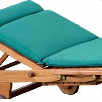 Alexander Rose Polyester Sun Lounger Cushion - Green