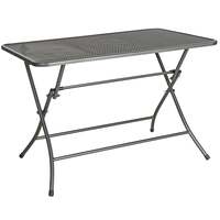 Alexander Rose Portofino Metal Folding Rectangular Garden Table (1.1m x 0.7m)