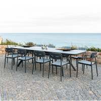 Alexander Rose Rimini 10 Seater Outdoor Aluminium Extending Table Dining Set