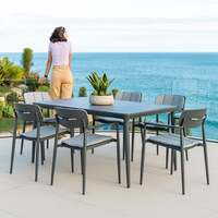 Alexander Rose Rimini 6 Seat Aluminium Furniture Dining Set