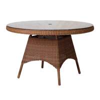 Alexander Rose San Marino Round Glass Top Table (1.2m)