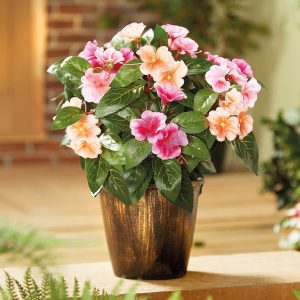 Artifical Potted Plant Impatiens