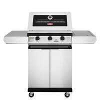 BeefEater 1200S Series 3 Burner Gas Barbecue with Cabinet Trolley and Side Burner