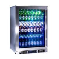 Blastcool Single Outdoor Fridge with Glass Door, Left Hand Hinge