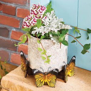 Butterfly British Monarch Plant Pot Feet Set of 3 H7 xW8.5 xD5cm