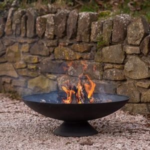 Cast iron disc fire pit - large