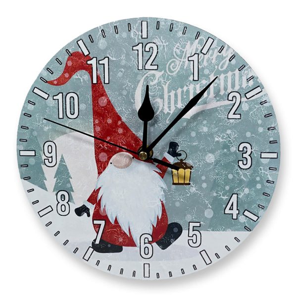 Christmas Gonk Design Festive Battery Operated Wall Clock