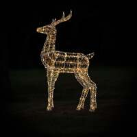 Christmas Reindeer Light - 1.2M Laser Outdoor Light Up Stag with 230 White LEDs