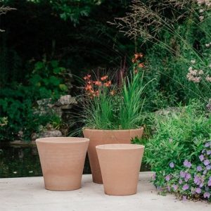 Conical Italian terracotta pot