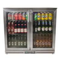 Draco Grills Avalon Outdoor Stainless Steel Double Bar Fridge 208L