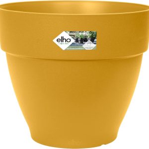 Elho 30cm Vibia Campana Round Pot (Honey Yellow)