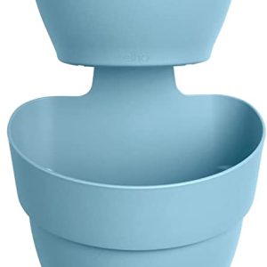 Elho Vibia Campana Vertical Forest Set of 3 Pots (Vintage Blue)