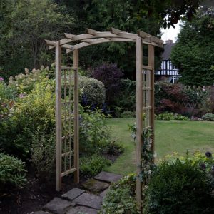 Forest Classic Dome Top Wooden Garden Pergola Arch 4'5 x 2'4