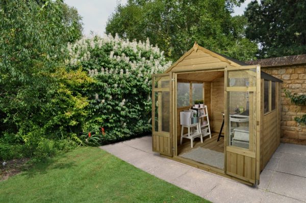 Forest Garden 7x7 Oakley Overlap Summerhouse